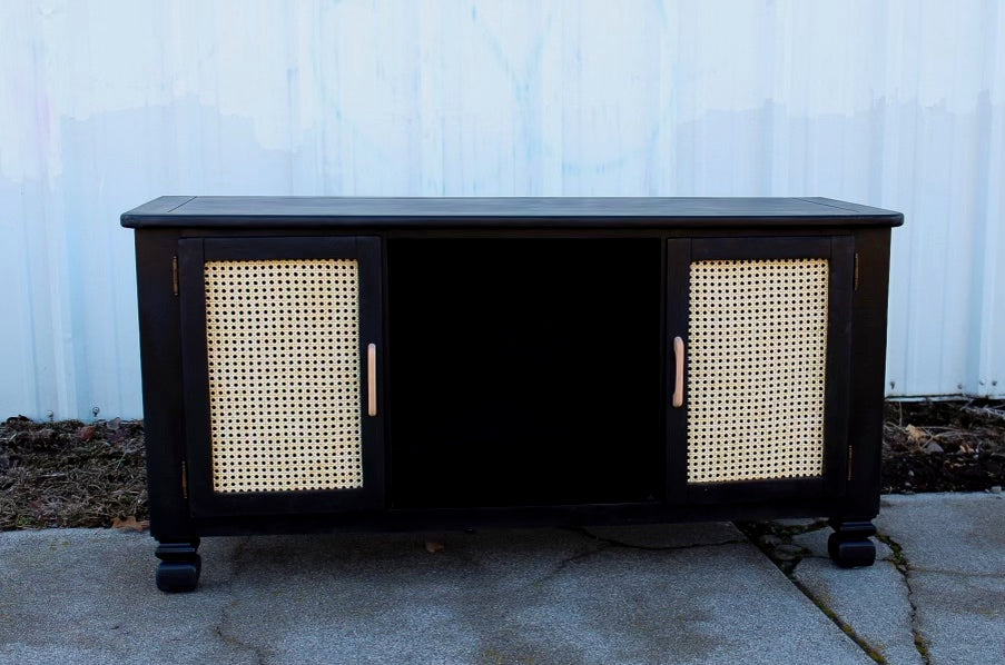 Rattan Midnight Entertainment Center